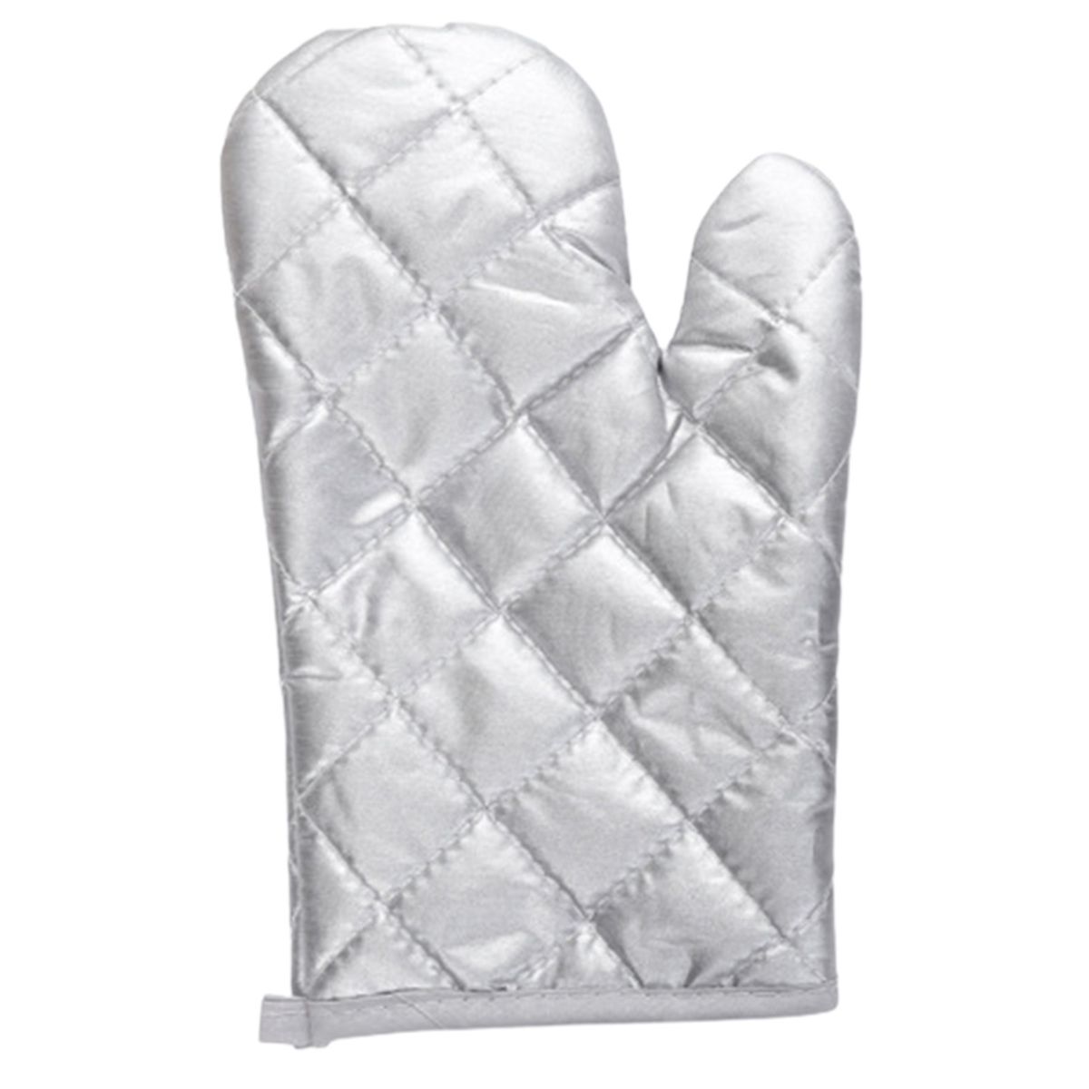 1Pc Insulation Mitts Wide Opening Baking Gloves Silver