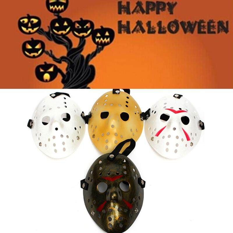 Vendredi 13th Jason Masque Plastique D'horreur Halloween Voorhees Machete Bronze