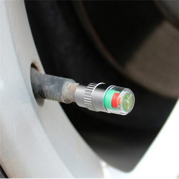 4Pcs/Set Car Tire Valve Cover Tire Pressure Gauge multicolore