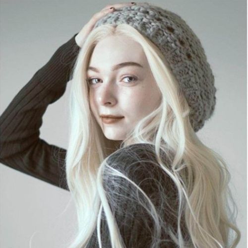 Ladies Wavy Wig Long Hair Wig Curly Full Wigs Cosplay Gray