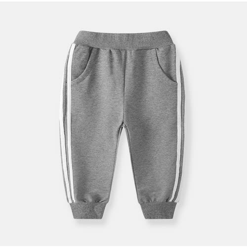Side Striped Joggers- Grey