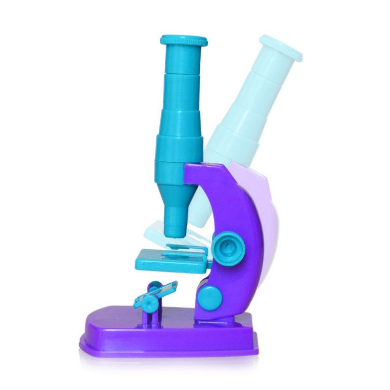 Kids 150X DIY Microscope Science Experiment-Purple Blue