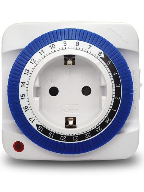 24 Hours Eu Plug Smart Timer Socket Switch Home Electrical