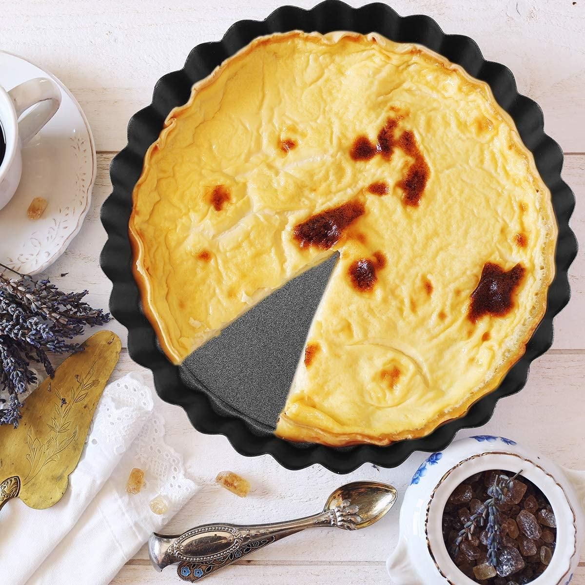 Tart Pan Set of 6,Small Non-Stick 4-Inch Quiche Pan