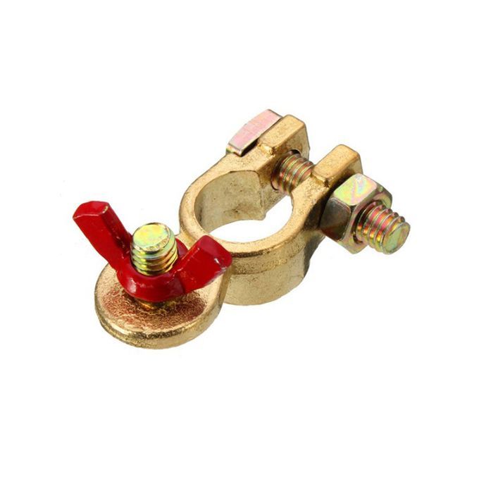 2Coppers Positive&Nagative Car Battery Terminal Clamp Clip Connector