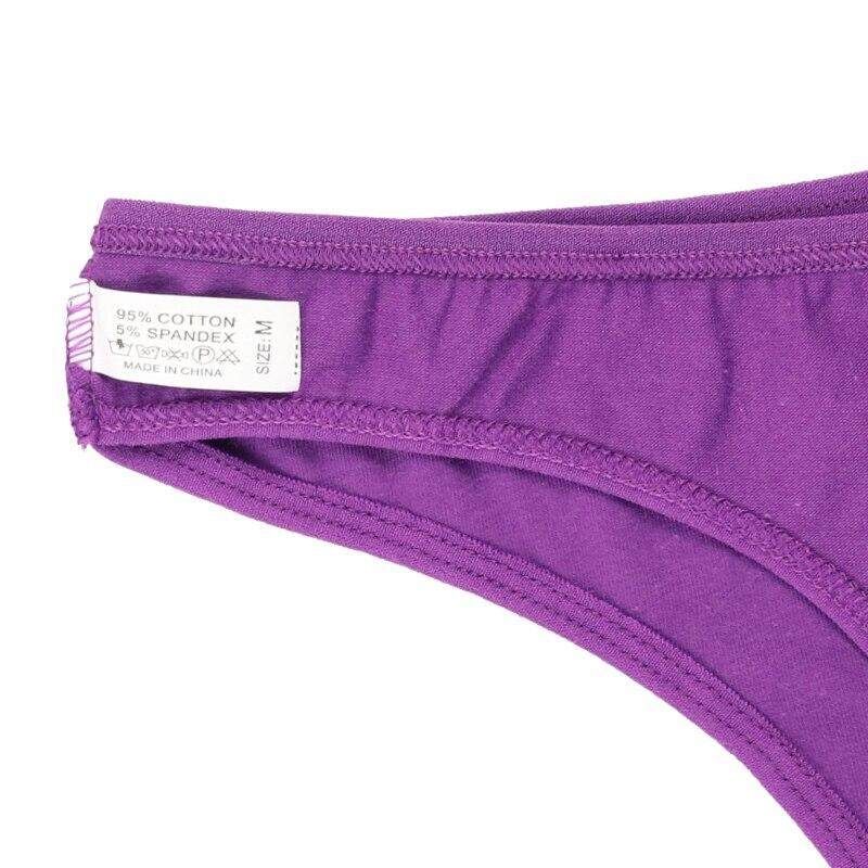 5 Pcs/lot Womens Sexy G-Strings Cotton Thongs Ladies Panties M-XL