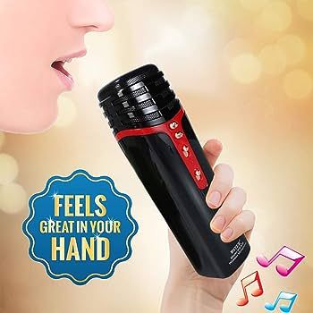 Bluetooth Handheld Microphone Wireless Karaoke Double Speaker Condenser Mic Player Singing For IOS Android Smart TV