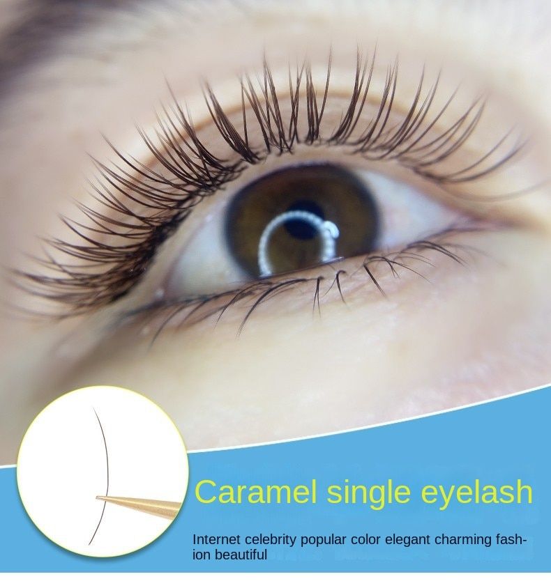 Caramel Flat Hair 0.15 Soft Eyelash Extension