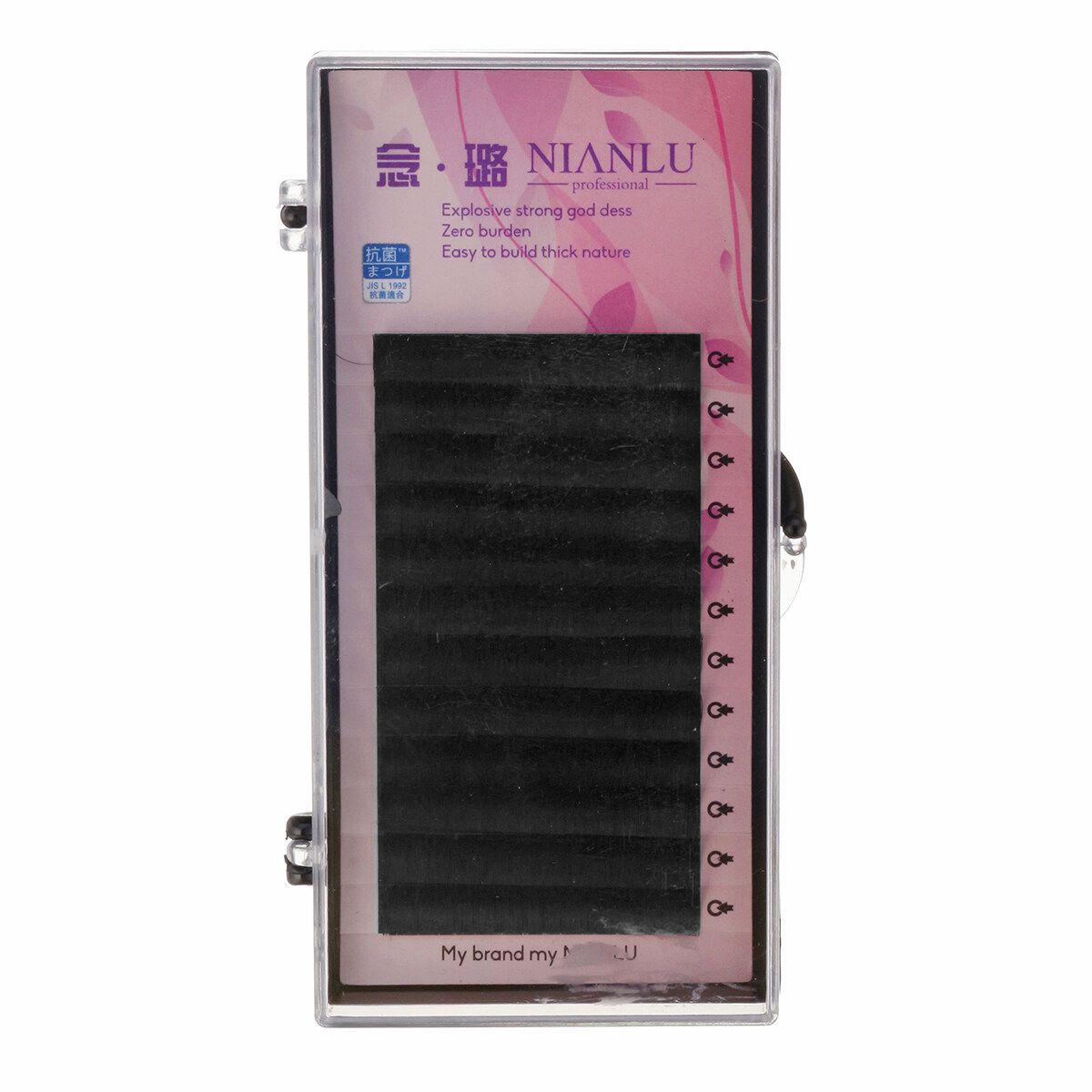 24pcs False Eyelash Eye Lashes Extension Grafting Beginners Practice Head Model
