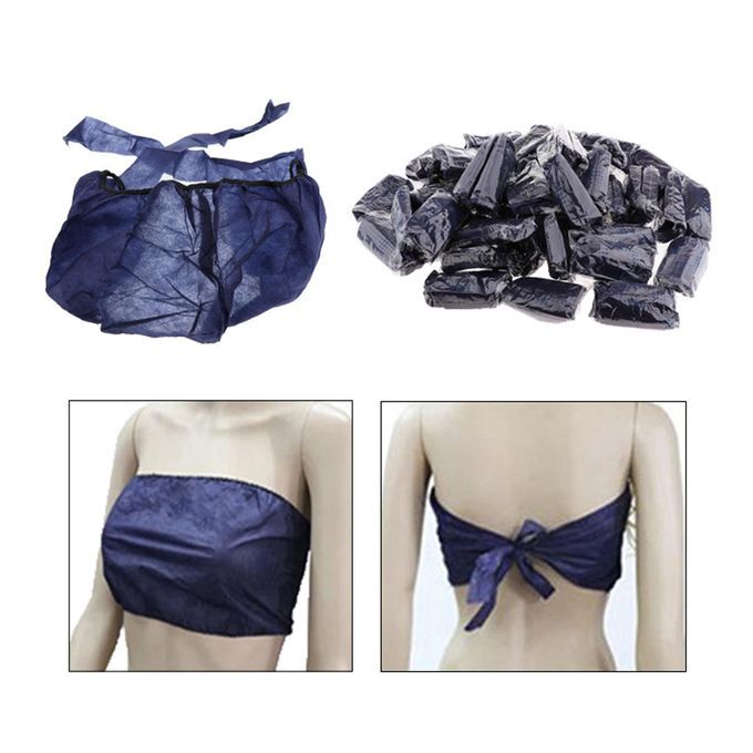 50 Pieces Breathable Disposable Bras Women Spa Beauty Salon Bikini
