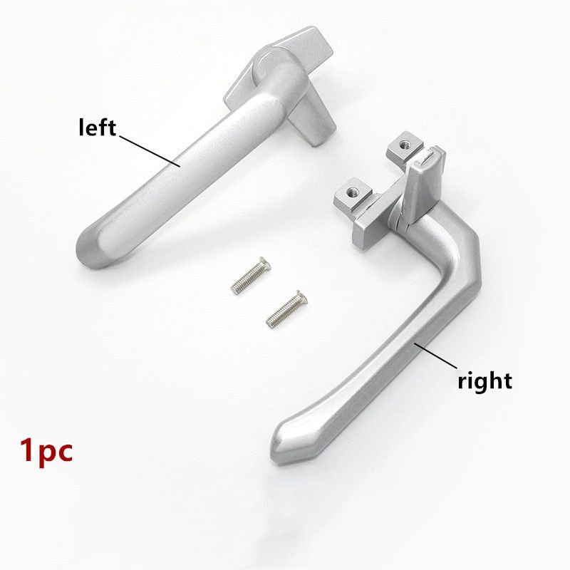 1Pc Thickened Aluminum Alloy Window Handle With Lock Right/left Seven