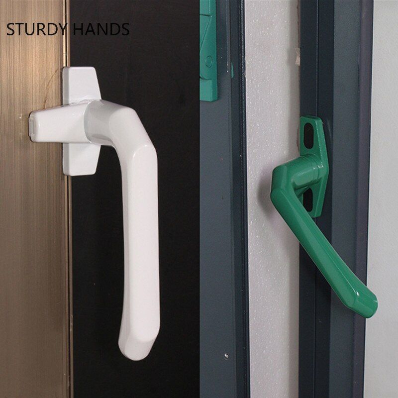 1Pc Thickened Aluminum Alloy Window Handle With Lock Right/left Seven