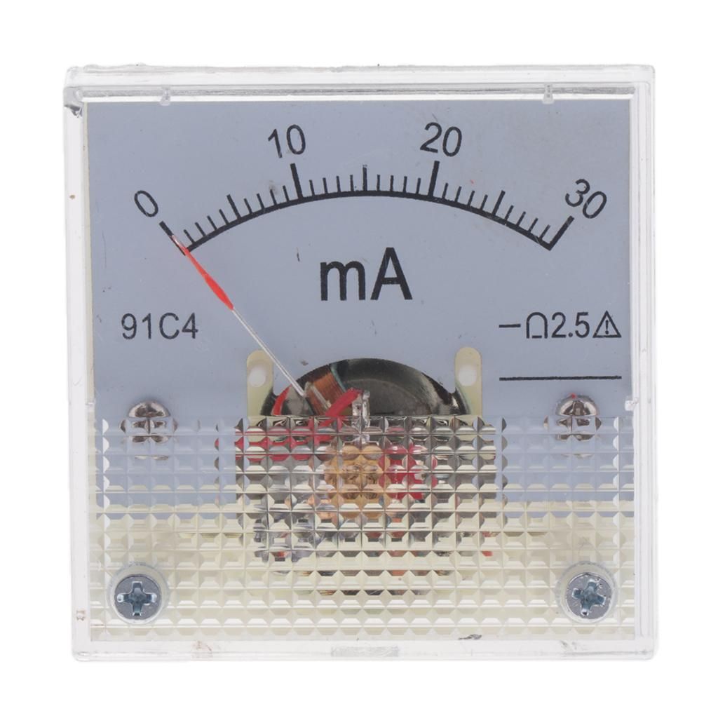 Analog Current Panel Meter DC  Measurement Ampere 0-30mA