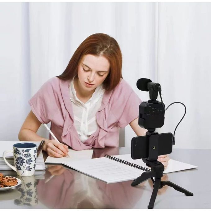 Gimbal Vblogging Kit/Video Maker Kit+Mic+Tripod+Holder/Light