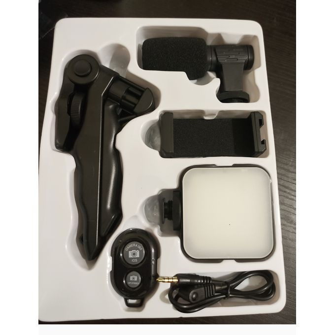 Gimbal Vblogging Kit/Video Maker Kit+Mic+Tripod+Holder/Light