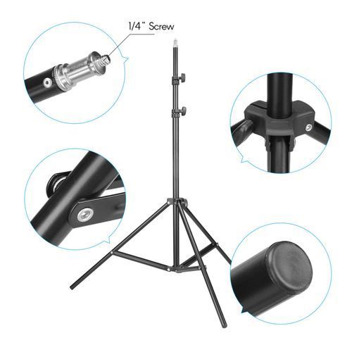 Tripod Stand Adjustable Metal Stand Camera Ring Light Stand