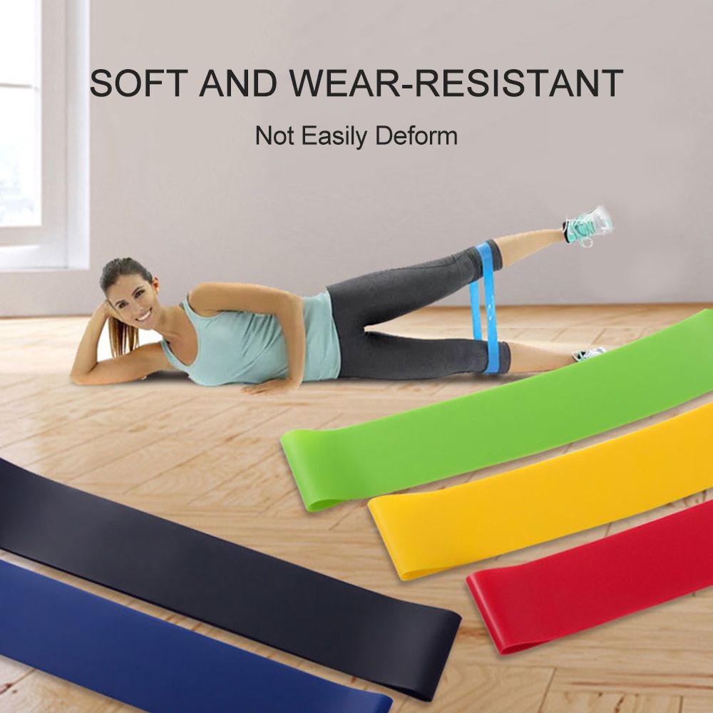5PCS Portable Latex Tension Band Fitness Sport Yoga High