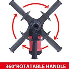 1500W Professional Rotary Hammer Drill 880RPM Corded Electric Hammer Impact Drill with 5pcs Drill Bits Power Hammer with 6-speed Adjustable Speed 7.4J Impact Force (5.5fts) 0-4350BPM Impact Frequency