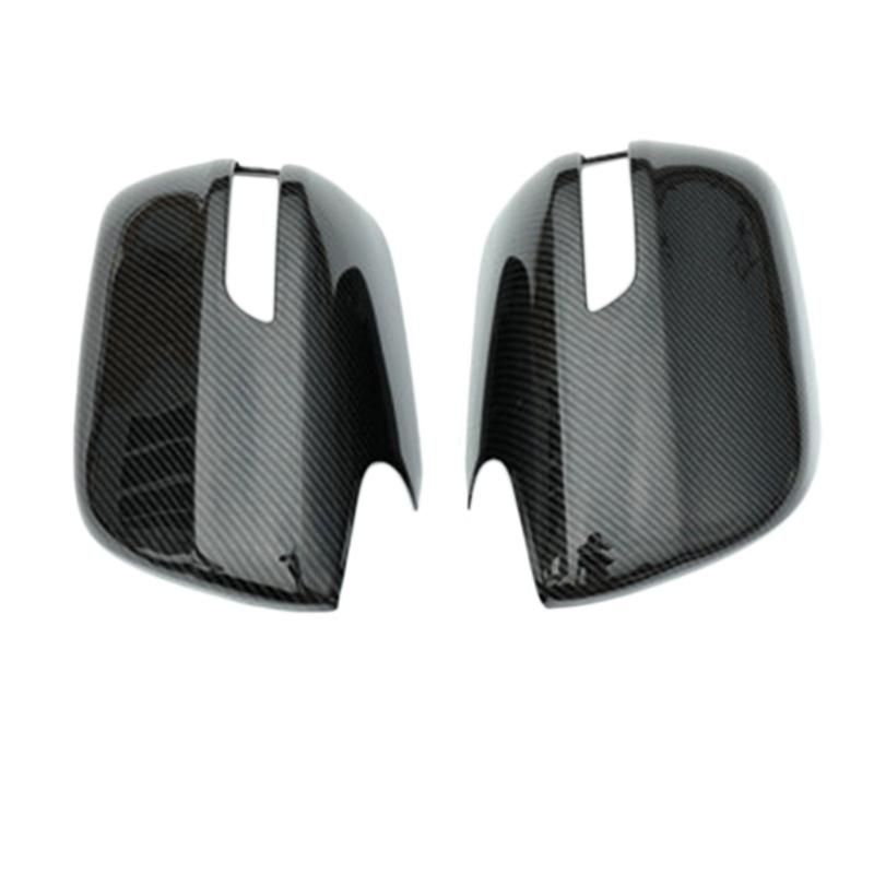 1Pair Carbon Fiber Rearview Side Mirror Decoration Cover for