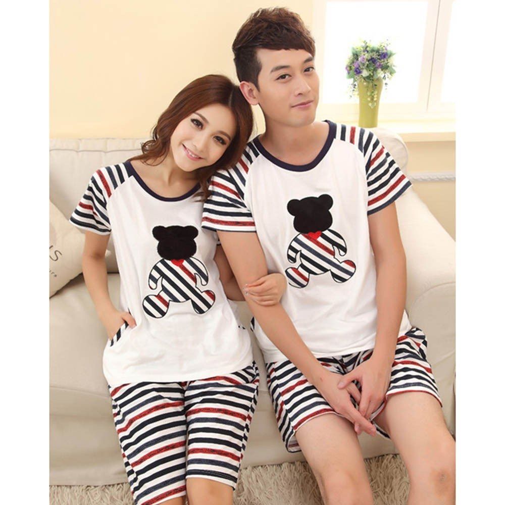 Summer Milk Fiber Sleepwear Light Short Sleeves Nighty Girl