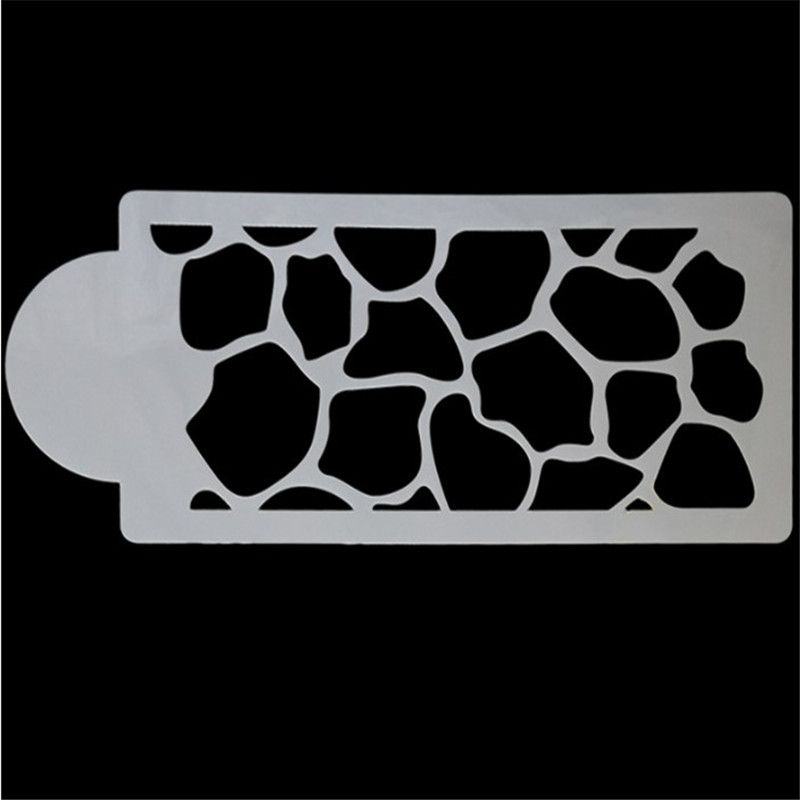 4pcs Set Zebra Leopard Print Wild Style Cake Stencil