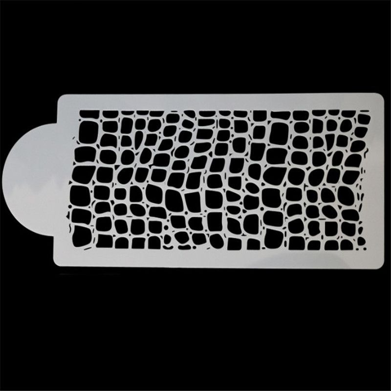 4pcs Set Zebra Leopard Print Wild Style Cake Stencil