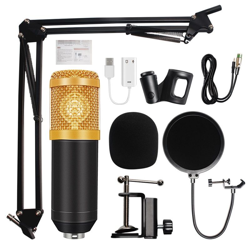BM 800 Condenser Audio 3.5mm Wired Studio Microphone Vocal