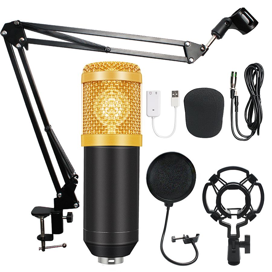 BM 800 Condenser Audio 3.5mm Wired Studio Microphone Vocal