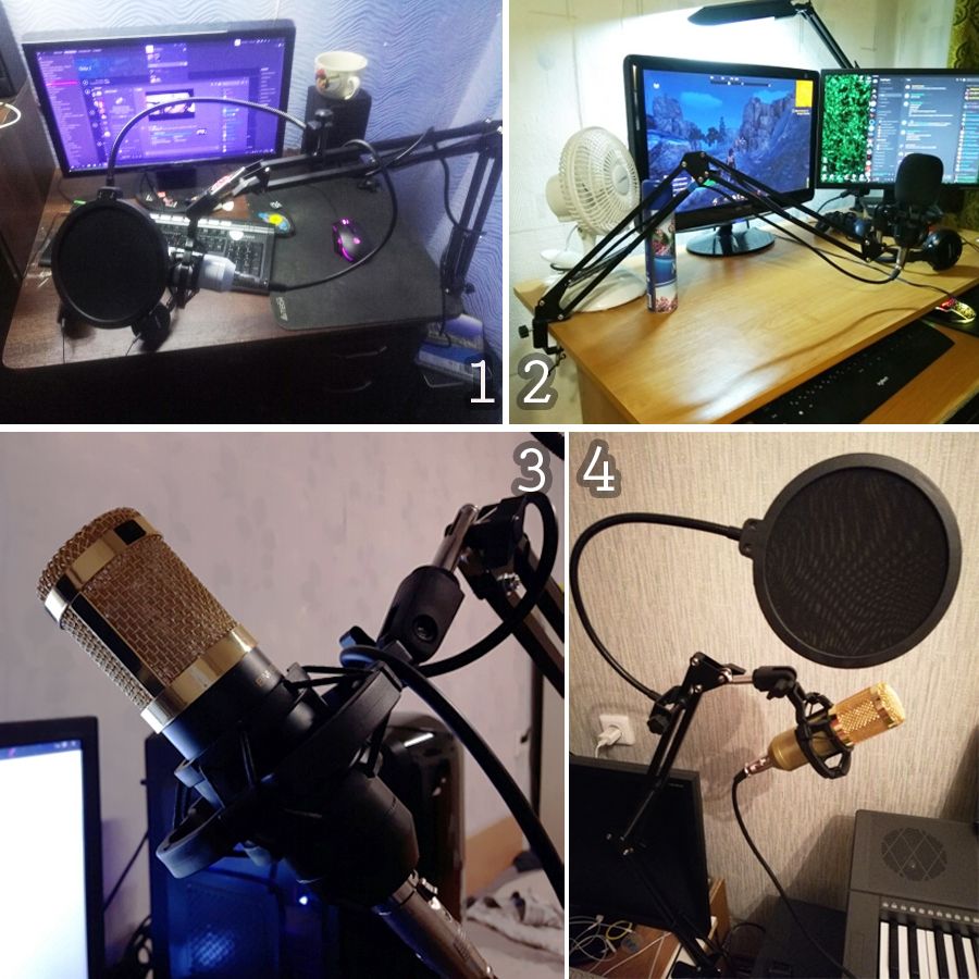 BM 800 Condenser Audio 3.5mm Wired Studio Microphone Vocal