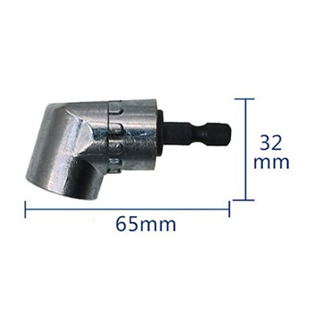 Alloy Steel 105 Degree Screwdriver Socket Adapter Right Angle