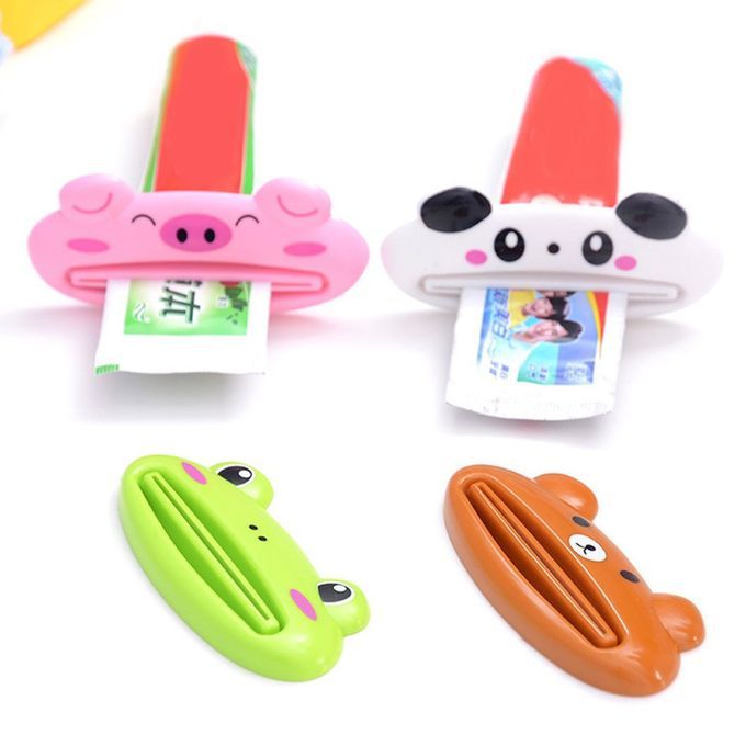 KTYGQ Animal Tube  R  Artoon Bathroom Tooth  Dispenser Easy  -green