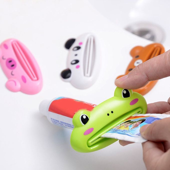 KTYGQ Animal Tube  R  Artoon Bathroom Tooth  Dispenser Easy  -green
