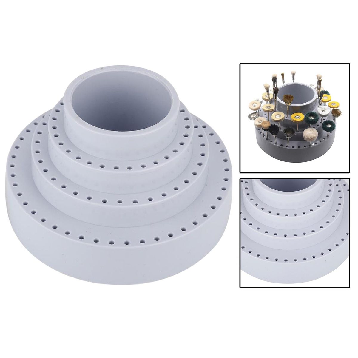 Safe Round Shape Dill  Box, Drill Bit Organizer,
