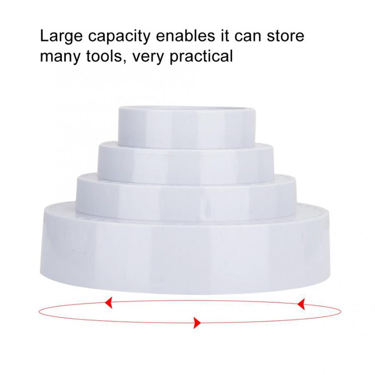 Safe Round Shape Dill  Box, Drill Bit Organizer,