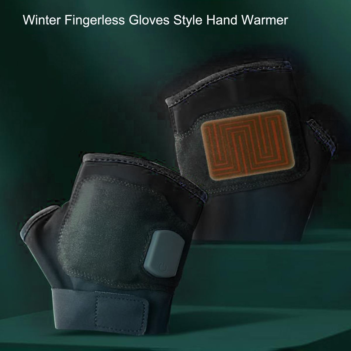 2PCS Winter Hand Warmer Fingerless Gloves Style 3 Modes USB