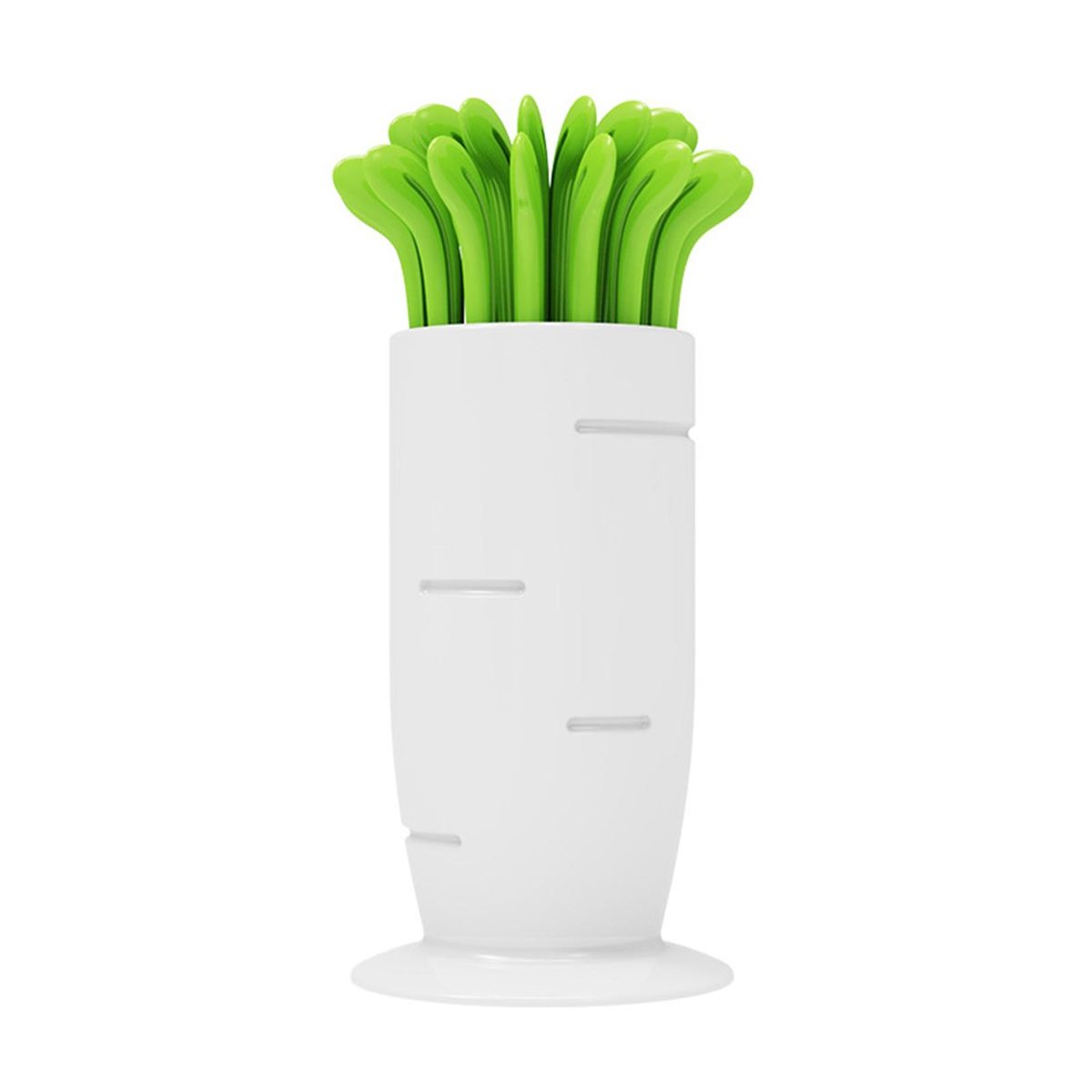 Reusable Fruit Forks Delights 30-piece Disposable Fruit Fork for Kids White