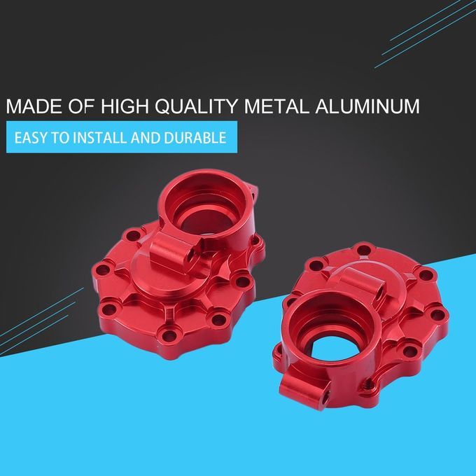 1 Pair Alloy Axle Gear Box  Over Steering  Up  Over Rear Portal Drive Housing-red