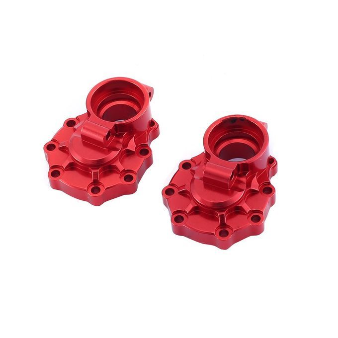 1 Pair Alloy Axle Gear Box  Over Steering  Up  Over Rear Portal Drive Housing-red