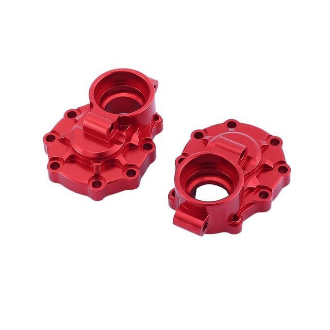 1 Pair Alloy Axle Gear Box  Over Steering  Up  Over Rear Portal Drive Housing-red