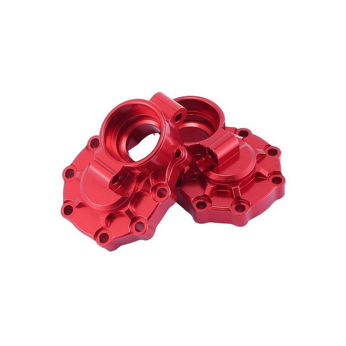 1 Pair Alloy Axle Gear Box  Over Steering  Up  Over Rear Portal Drive Housing-red