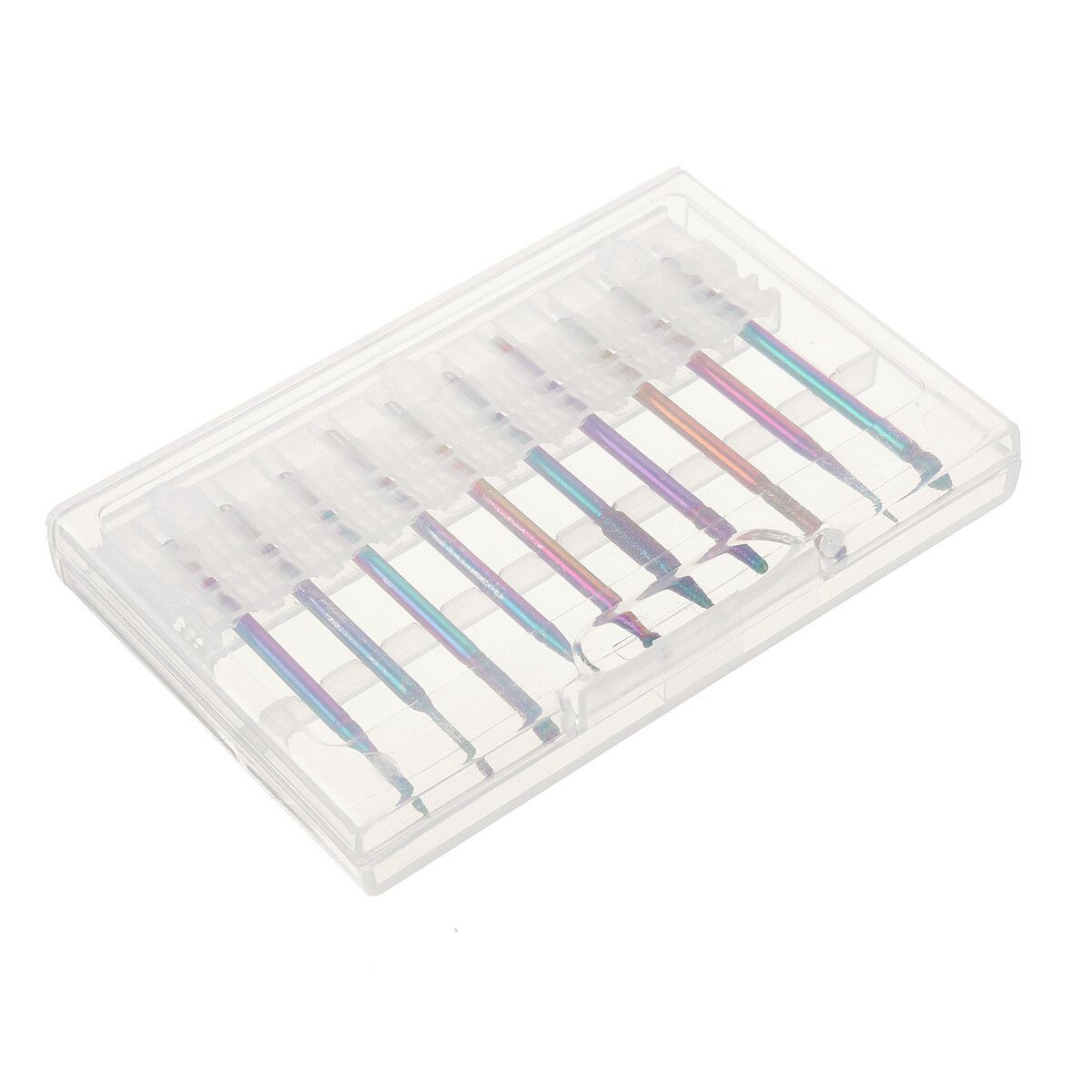 10Pcs Nail Art Drill Bit Set Grinding Machine Head Milling Sanding Clear Other
