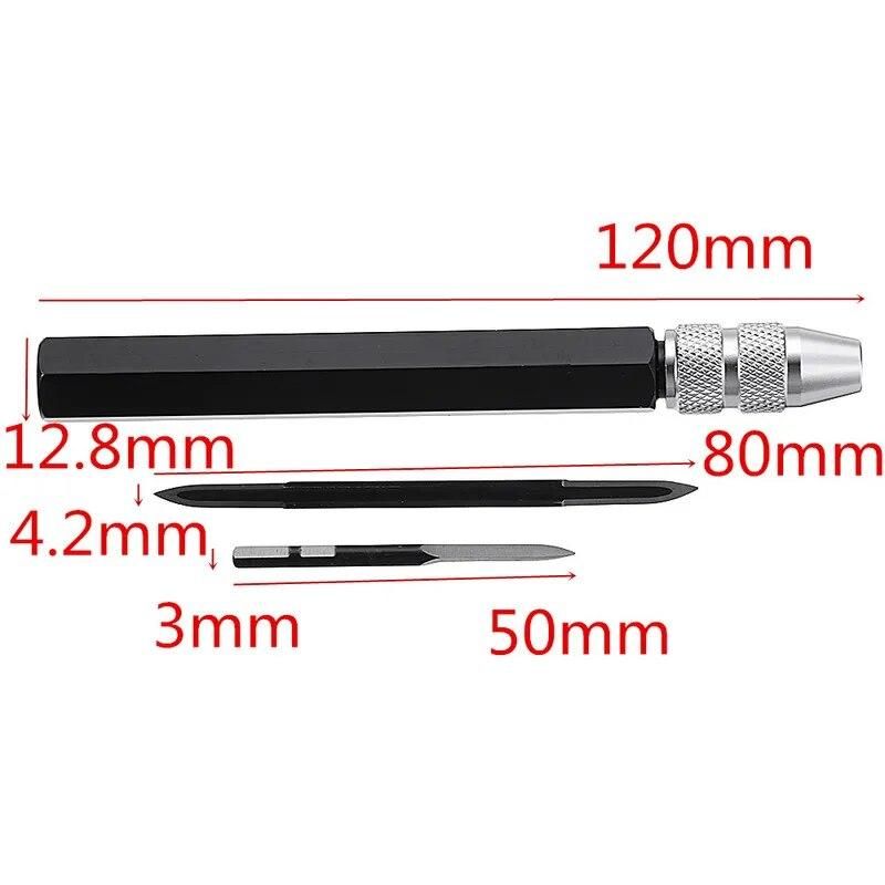 1set  SC1300+BD5010+ BT8001 Adjustable Triangular Burr Scrapers Deburring Trimming Tool Trimming Blade New