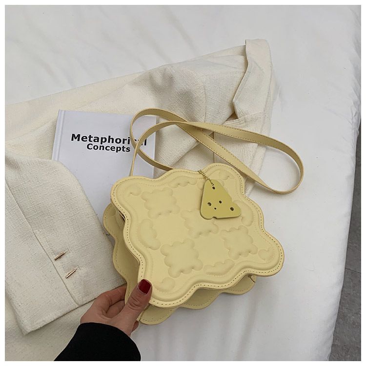 Cheese Biscuit Bag High-quality Underarm Bag Diagonal Cheese Small Square Bag