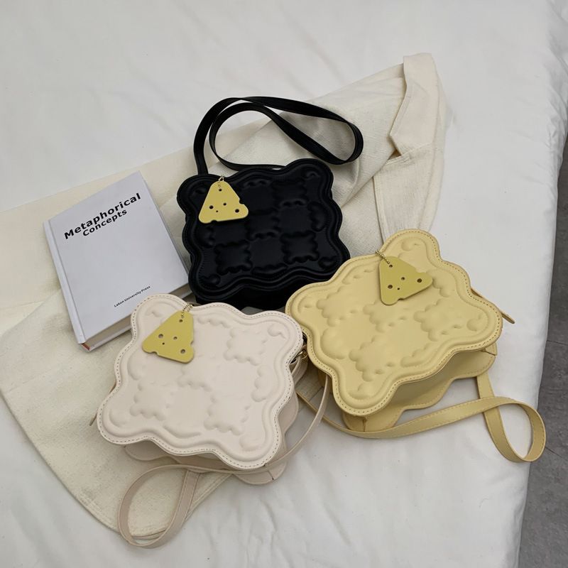 Cheese Biscuit Bag High-quality Underarm Bag Diagonal Cheese Small Square Bag