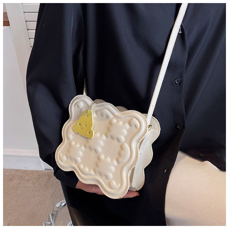 Cheese Biscuit Bag High-quality Underarm Bag Diagonal Cheese Small Square Bag