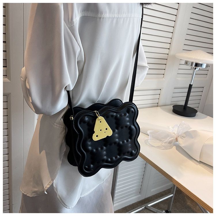 Cheese Biscuit Bag High-quality Underarm Bag Diagonal Cheese Small Square Bag