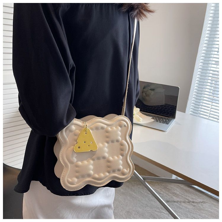 Cheese Biscuit Bag High-quality Underarm Bag Diagonal Cheese Small Square Bag