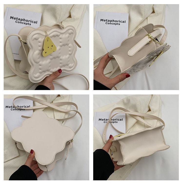 Cheese Biscuit Bag High-quality Underarm Bag Diagonal Cheese Small Square Bag