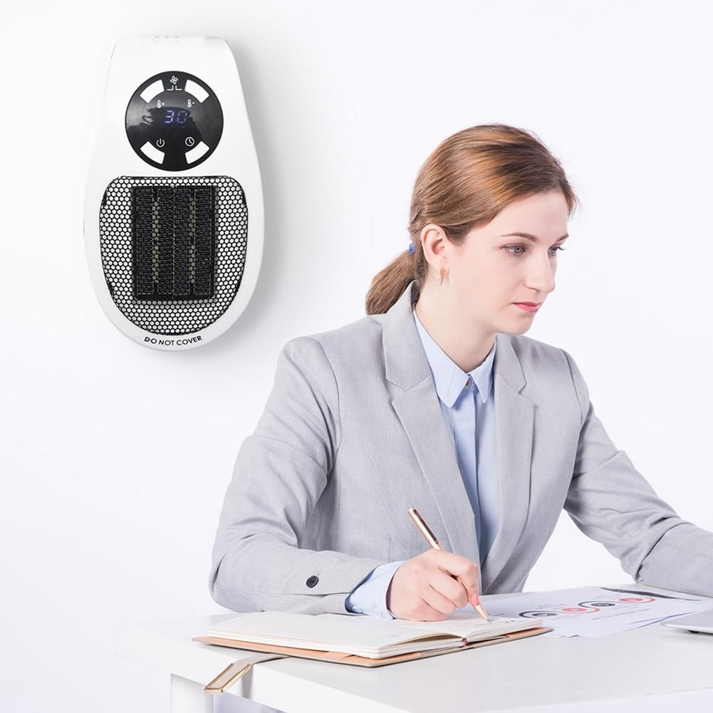 Portable Electric Mini Fan Heater Desktop Household Wall Heating Stove Radiator Warmer Machine for Winter US Plug