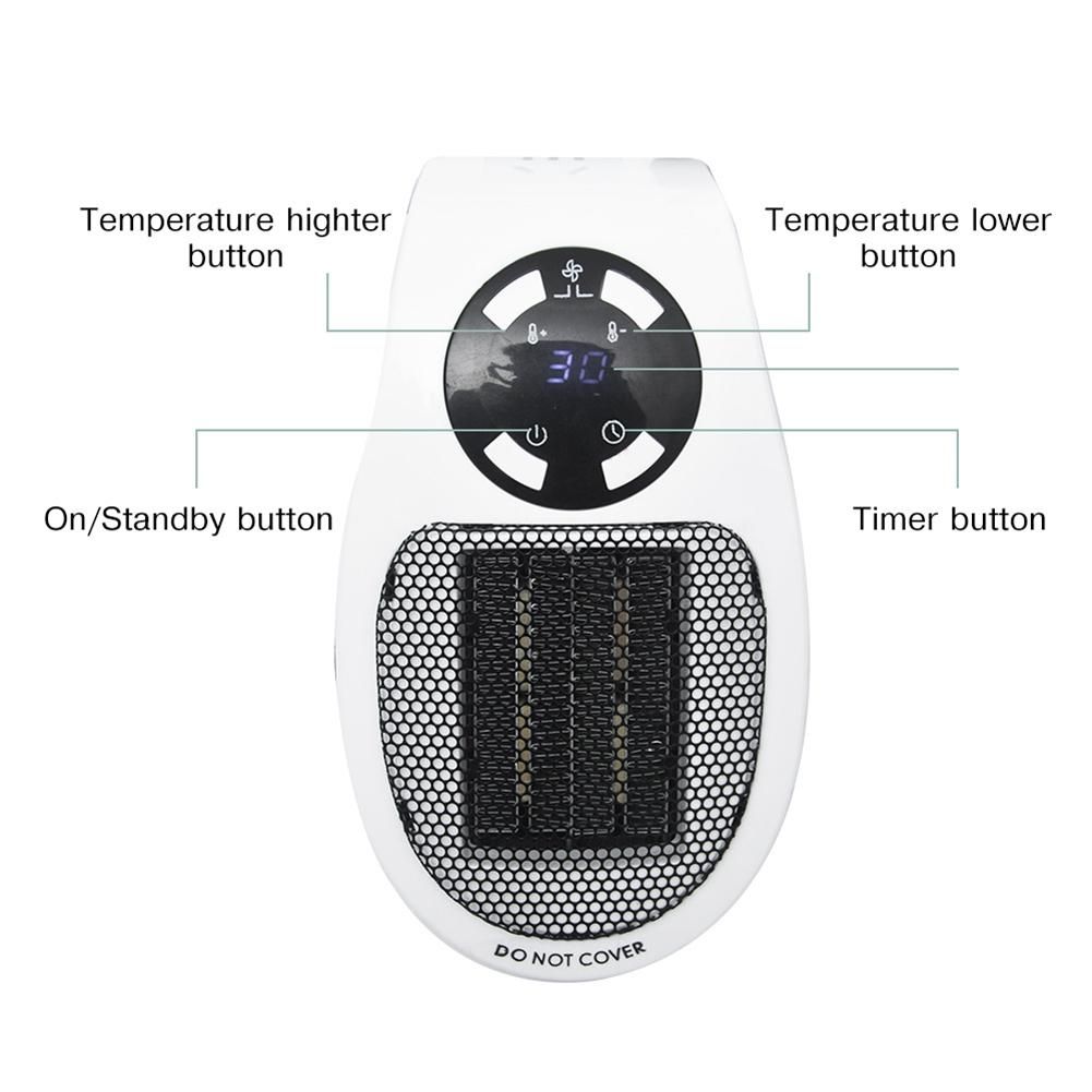 Portable Electric Mini Fan Heater Desktop Household Wall Heating Stove Radiator Warmer Machine for Winter US Plug